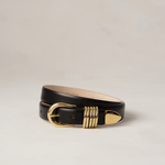 Hollyhock Gold Belt in Black - Lukka Boutique