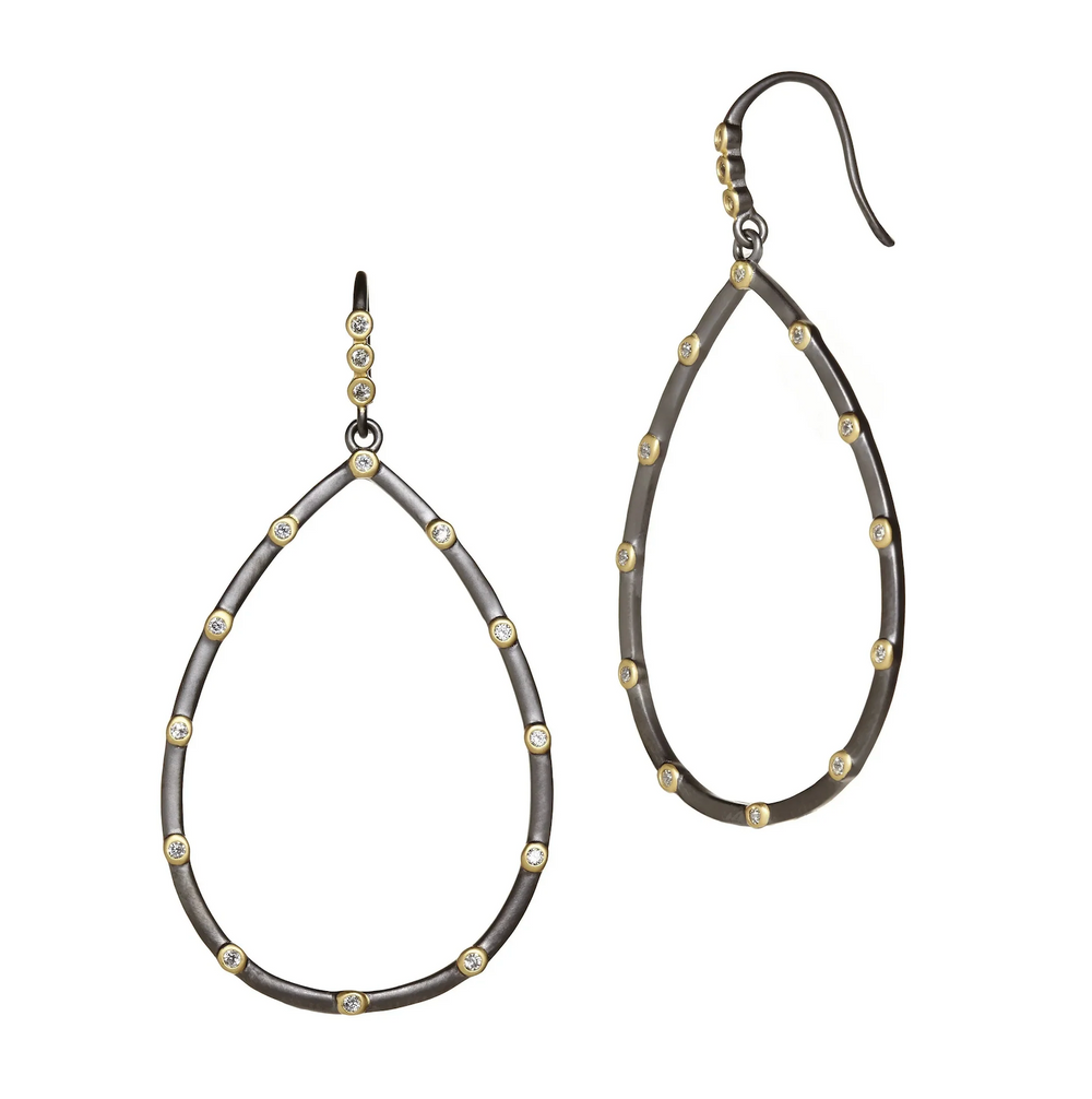 The Best Everyday Bezel Teardrop Earrings