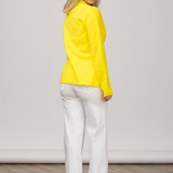 Knit Blazer in Lemon - Lukka Boutique