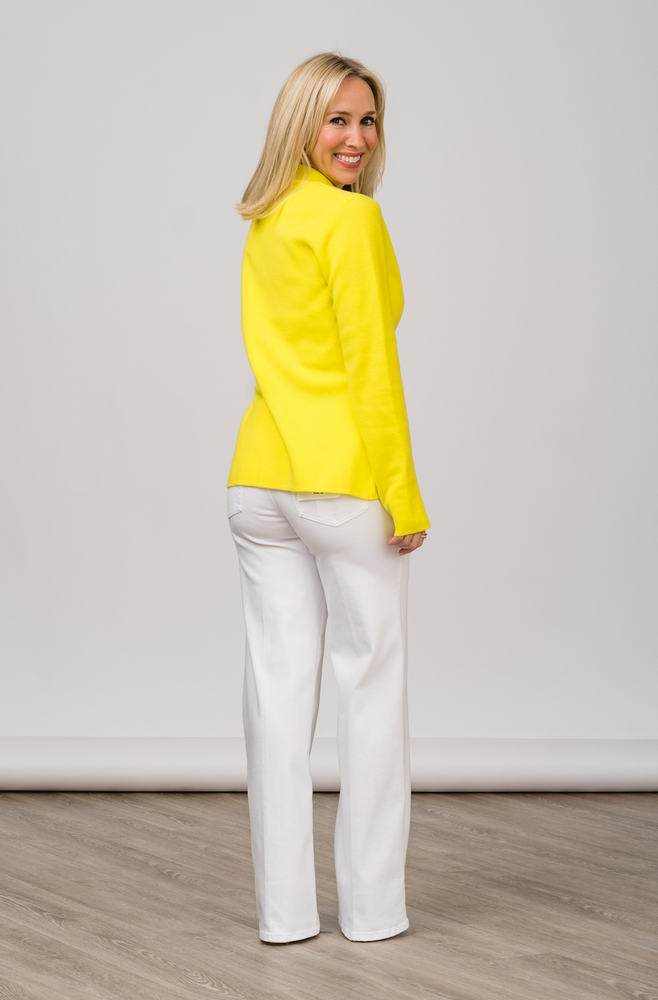 
                  
                    Knit Blazer in Lemon
                  
                