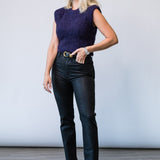 The Plush Vest in Royal Purple