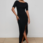 Lennon Maxi Dress in Black - Lukka Boutique