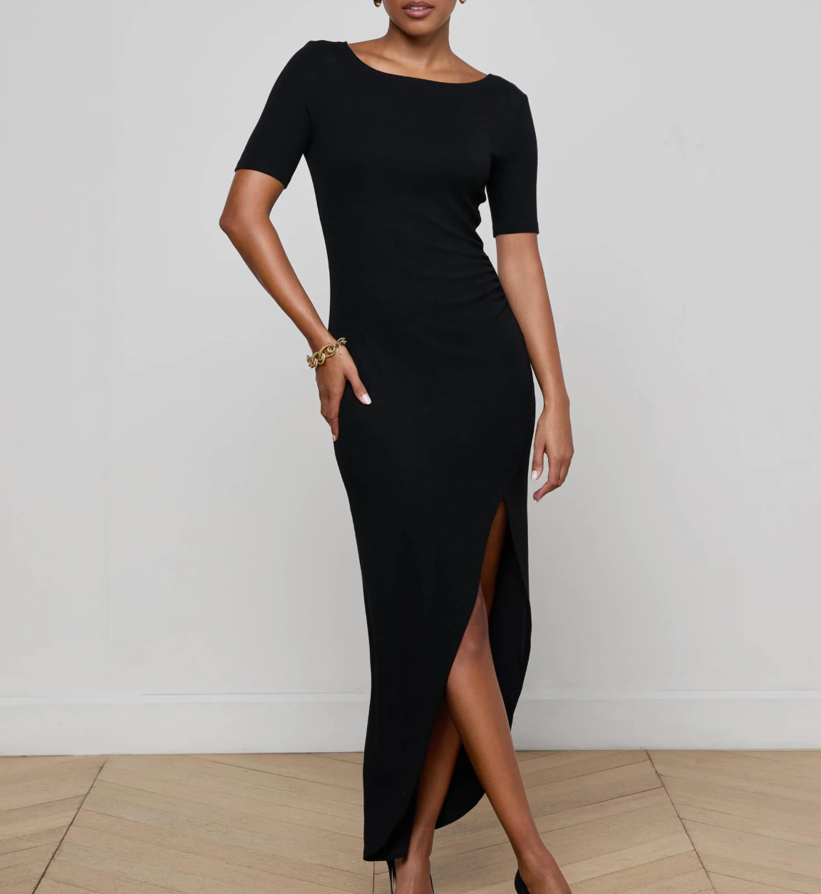 Lennon Maxi Dress in Black - Lukka Boutique