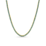 Turquoise Tennis Necklace - Lukka Boutique