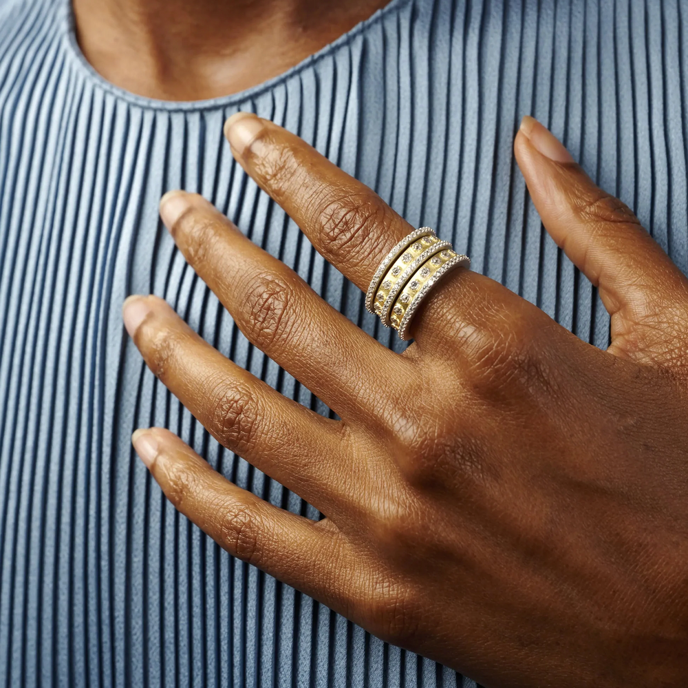 
                  
                    Two Tone 5-Stack Ring
                  
                