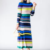 Monaco Dress in Ultramarine Stripe