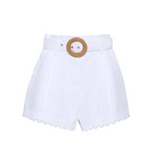 Pierce Short in Lace Inserts White - Lukka Boutique