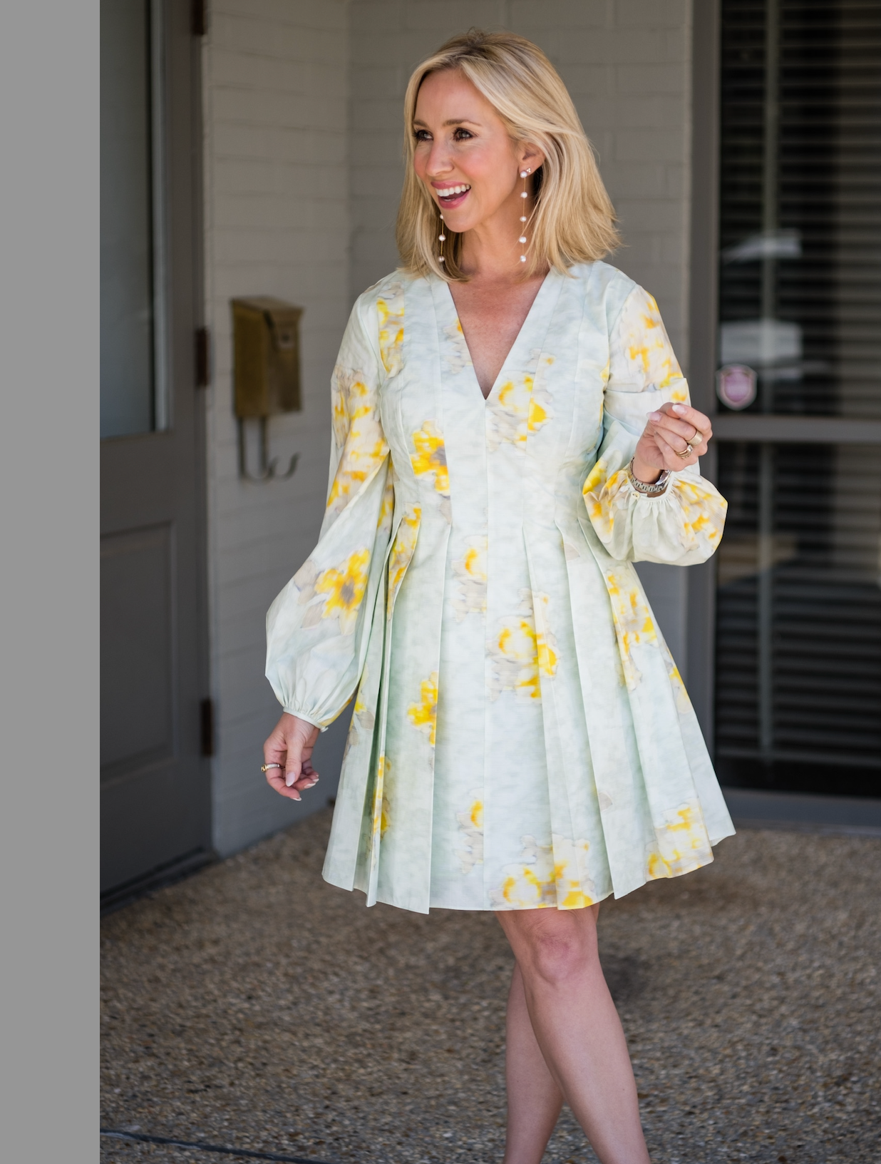 Yara Poplin Dress in Sage Combo - Lukka Boutique