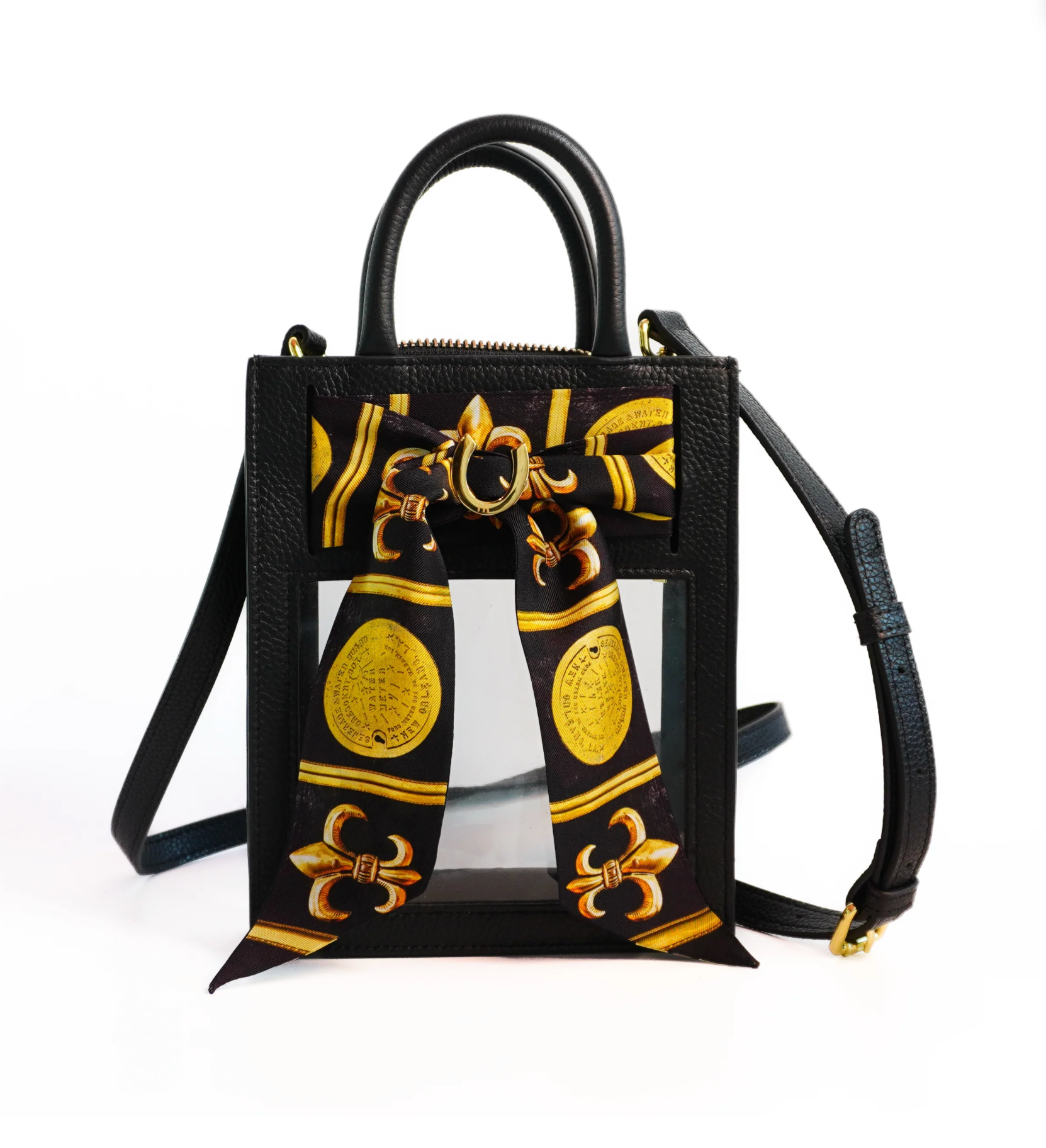 Mini Calista Clear Bag + Les Saints Superb Twilly - Lukka Boutique
