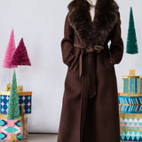 Kenzia Coat in Chocolate Brown