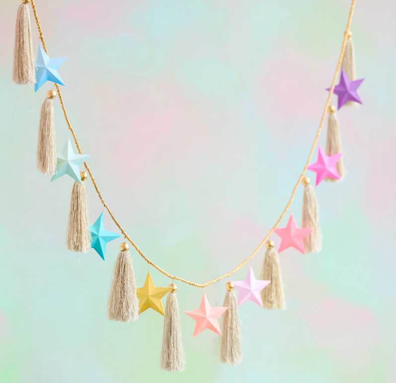 Rainbow Star Garland