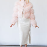 Curran Fur Jacket in Pink - Lukka Boutique