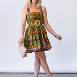 Julietta Mini Dress in Juniper Brown - Lukka Boutique
