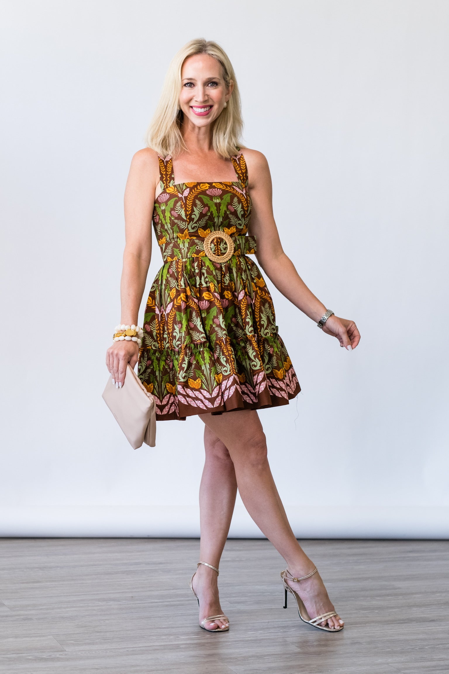 Julietta Mini Dress in Juniper Brown - Lukka Boutique