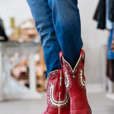 The Jolene in Crimson/Bone