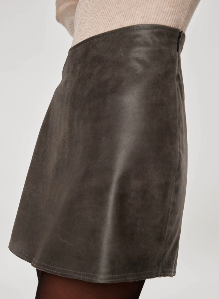 
                  
                    Alma Skirt in Distressed Leather
                  
                