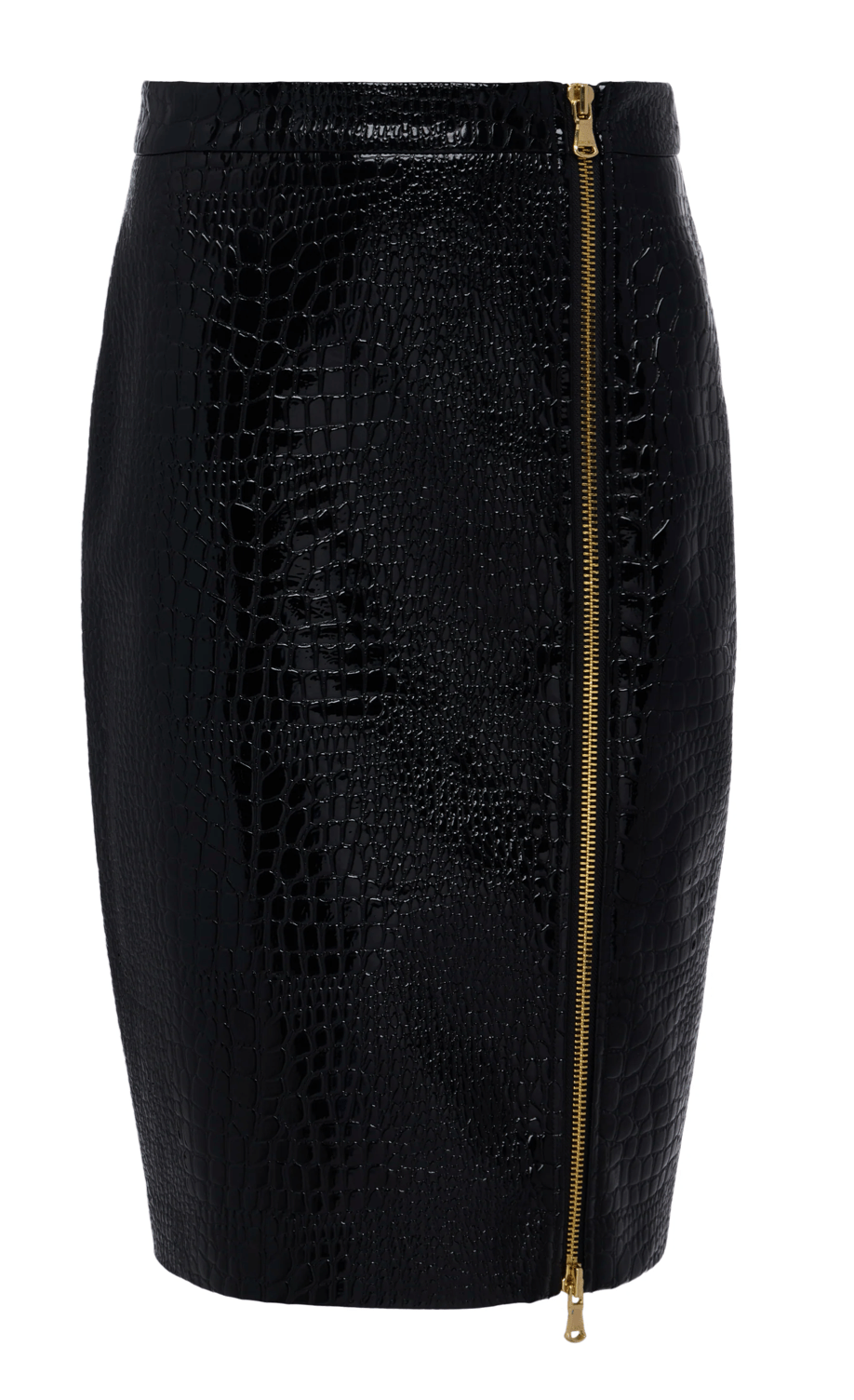 Cannes Zip Pencil Skirt in Black Lukka Boutique
