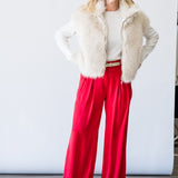 Oscar Pant in Scarlet Red - Lukka Boutique