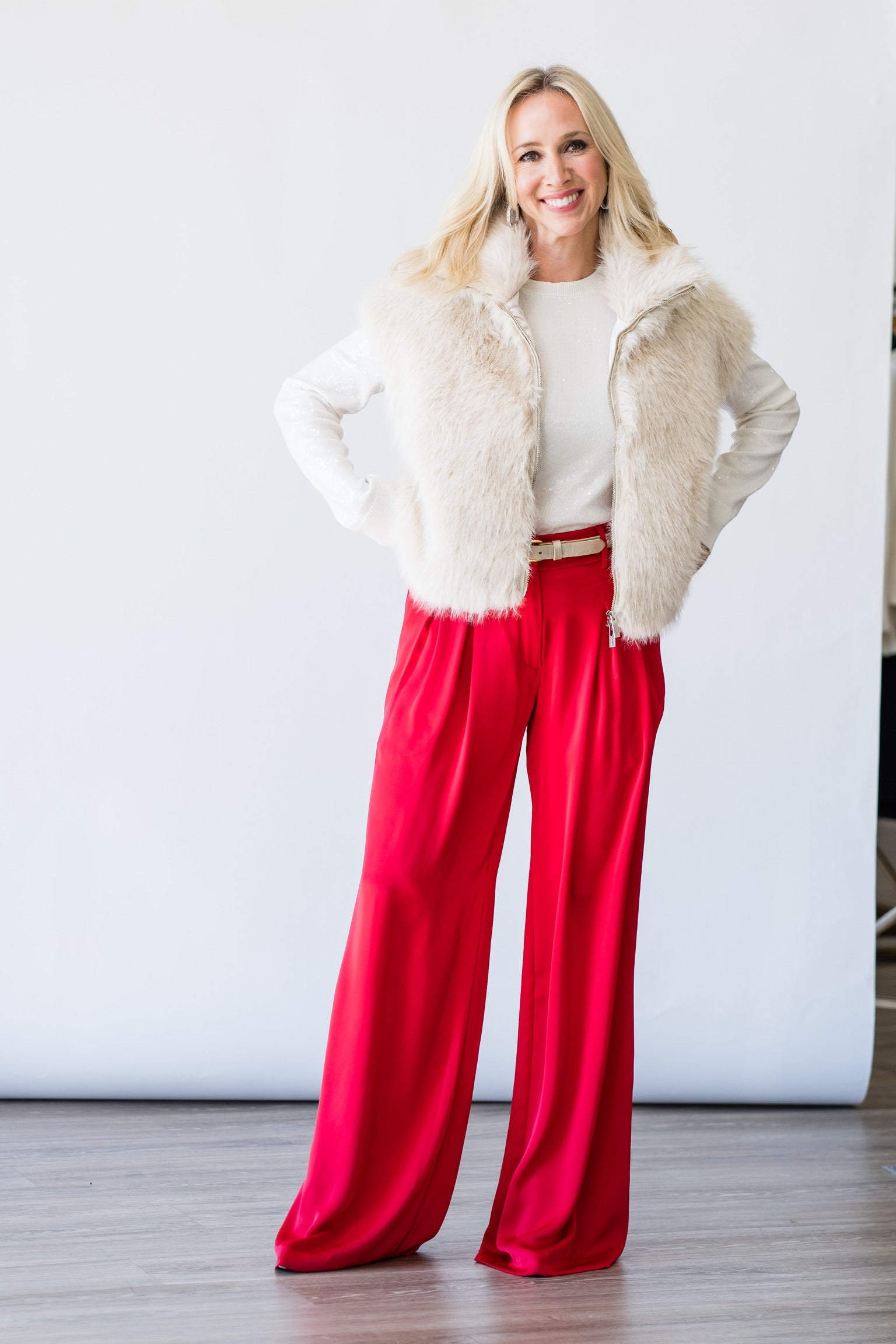 Oscar Pant in Scarlet Red - Lukka Boutique