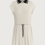 Nico Court Dress 32 in White/Blue Nights - Lukka Boutique