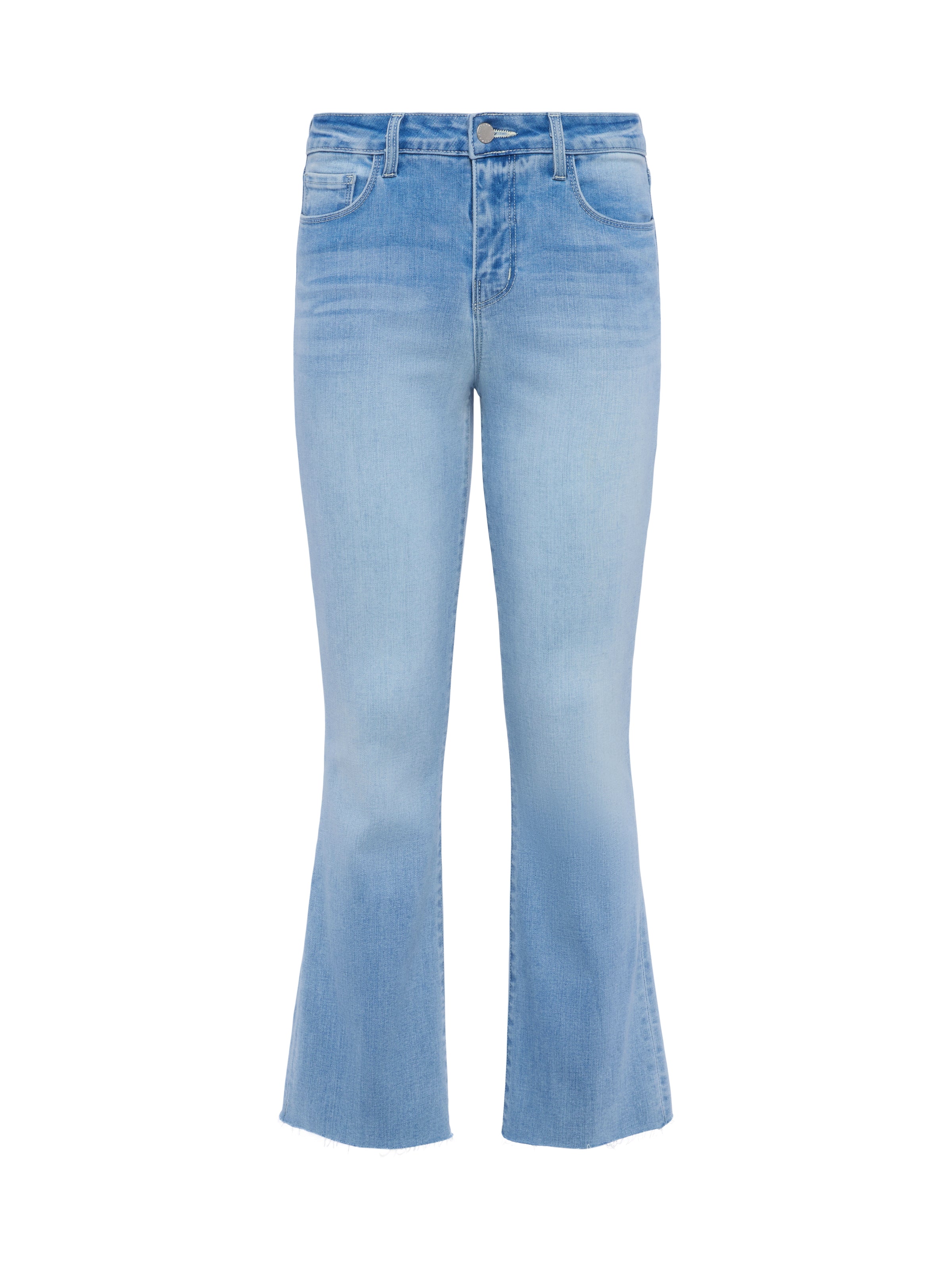 Kendra High Rise Crop Flare in Dorian - Lukka Boutique