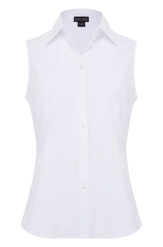 
                  
                    Annie Sleeveless Button Shirt
                  
                