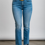 The Insider Crop Step Fray in Out Of The Blue - Lukka Boutique