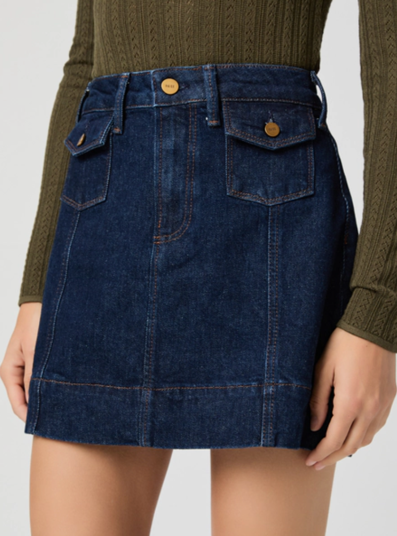 Jannelle Skirt With Mini Patch Pockets in Maisonette - Lukka Boutique