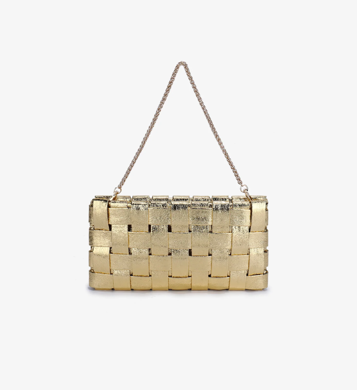 Lindy Small Clutch in Platinum - Lukka Boutique