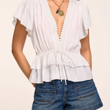 Emberly Top in Ivory