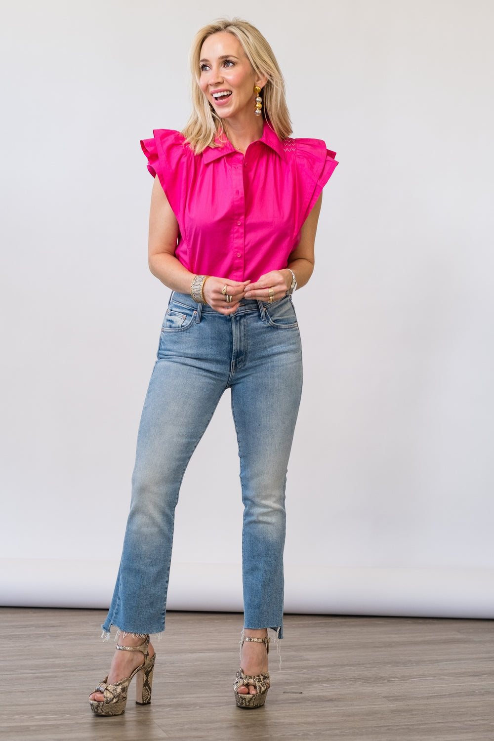 Marceline Top in Pink Petunia