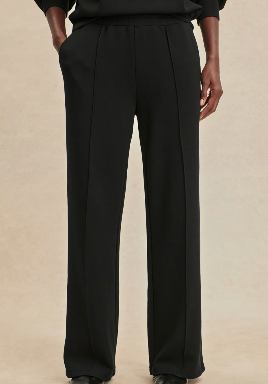 The Wide Leg Pant 30" in Black - Lukka Boutique