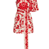 Lucia Mini Dress in Fiore Red