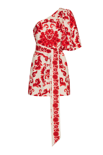 Lucia Mini Dress in Fiore Red