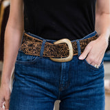 AP Mali Gold Buckle Belt Strap Width 2"