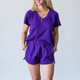 Cady Shorts in Purple