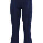 Kendra High Rise Crop Flare in Midnight Coated - Lukka Boutique