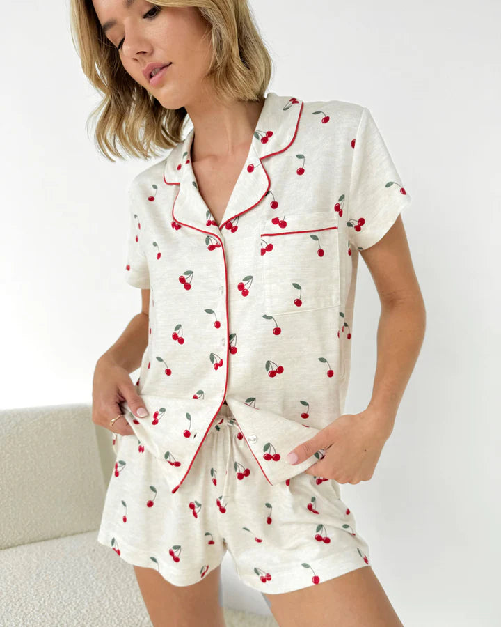 Flora Pillow Soft Short PJ Set - Lukka Boutique