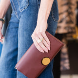 12AM Baguette Bag in Burgundy