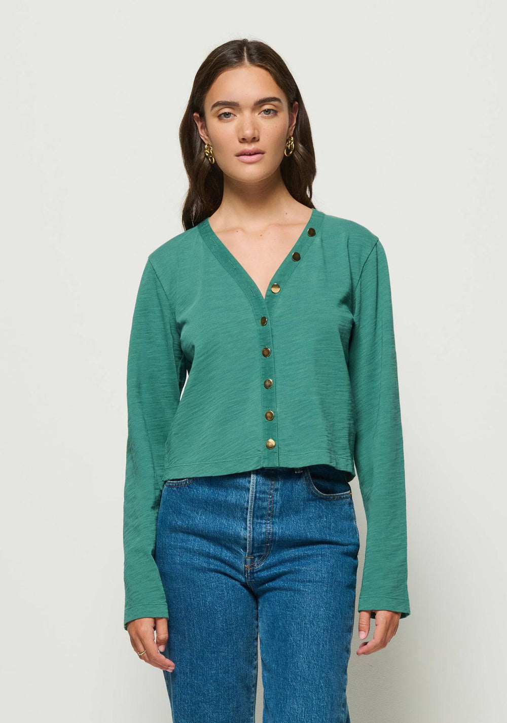 Marlowe Long Sleeve Shirt in Spruce