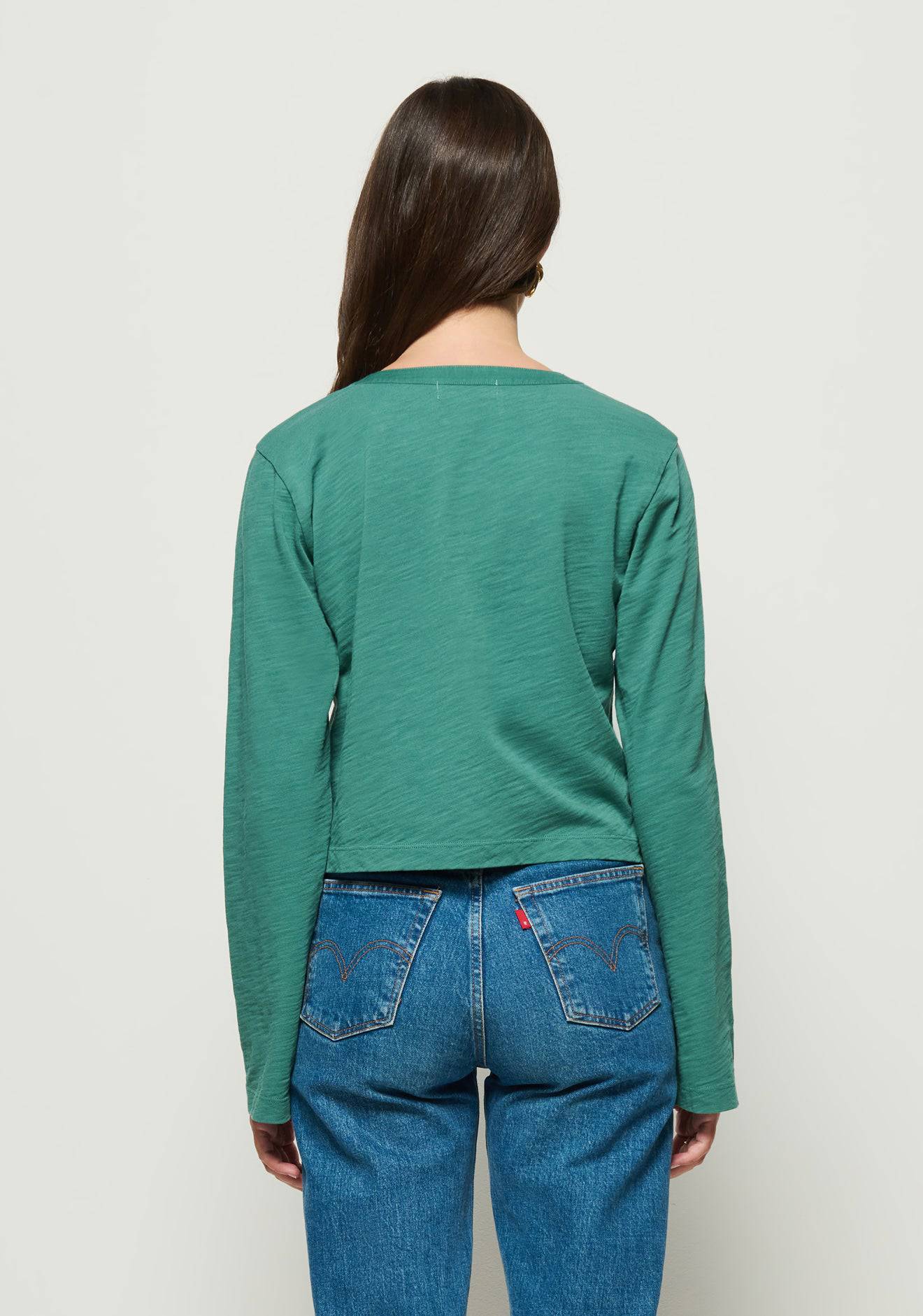 
                  
                    Marlowe Long Sleeve Shirt in Spruce
                  
                