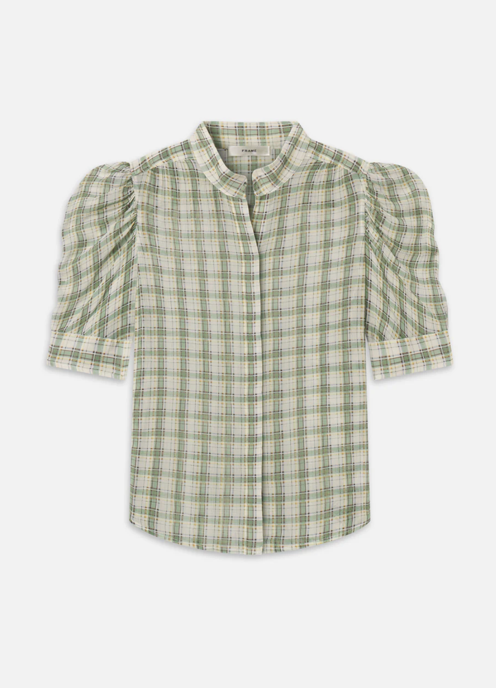 The Gillian Top in Jade Green Plaid - Lukka Boutique
