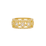Kaleidoscope Cutout Cigar Band Ring - Lukka Boutique