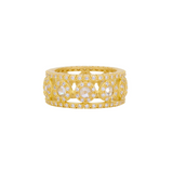 Kaleidoscope Cutout Cigar Band Ring - Lukka Boutique