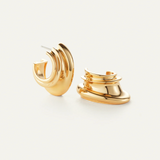 Leona Hoops in Gold - Lukka Boutique