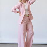 Pink Striped Tailoring Jacket
