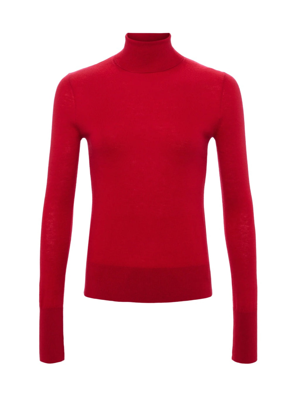 Flora Turtleneck Sweater in Lava Red