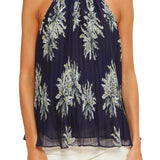 Racquel Top in Navy Floral
