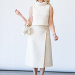 Gina Top in Cloud Tweed - Lukka Boutique