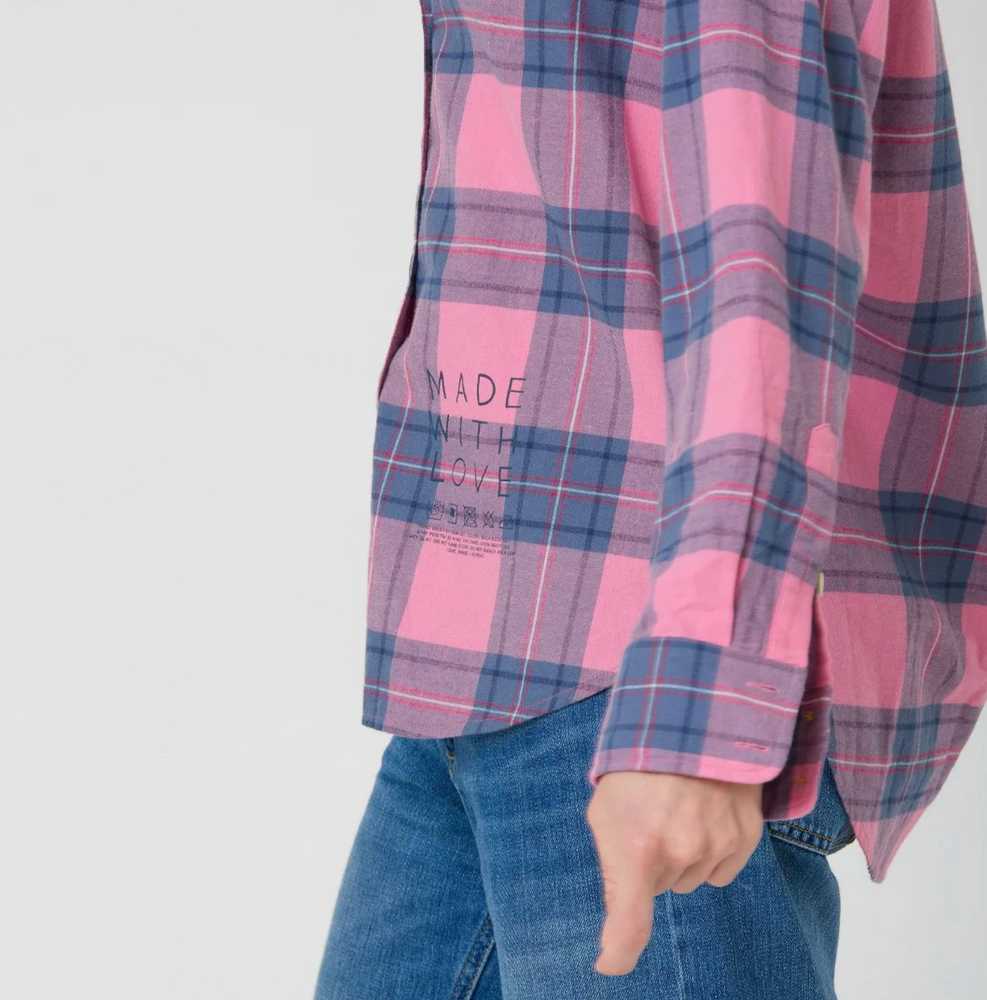 
                  
                    Mia Plaid Shirt in Pink
                  
                